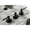 Kingston Brass Tub and Shower Faucet, Oil Rubbed Bronze, Wall Mount KBX8135DKL - alternate 3